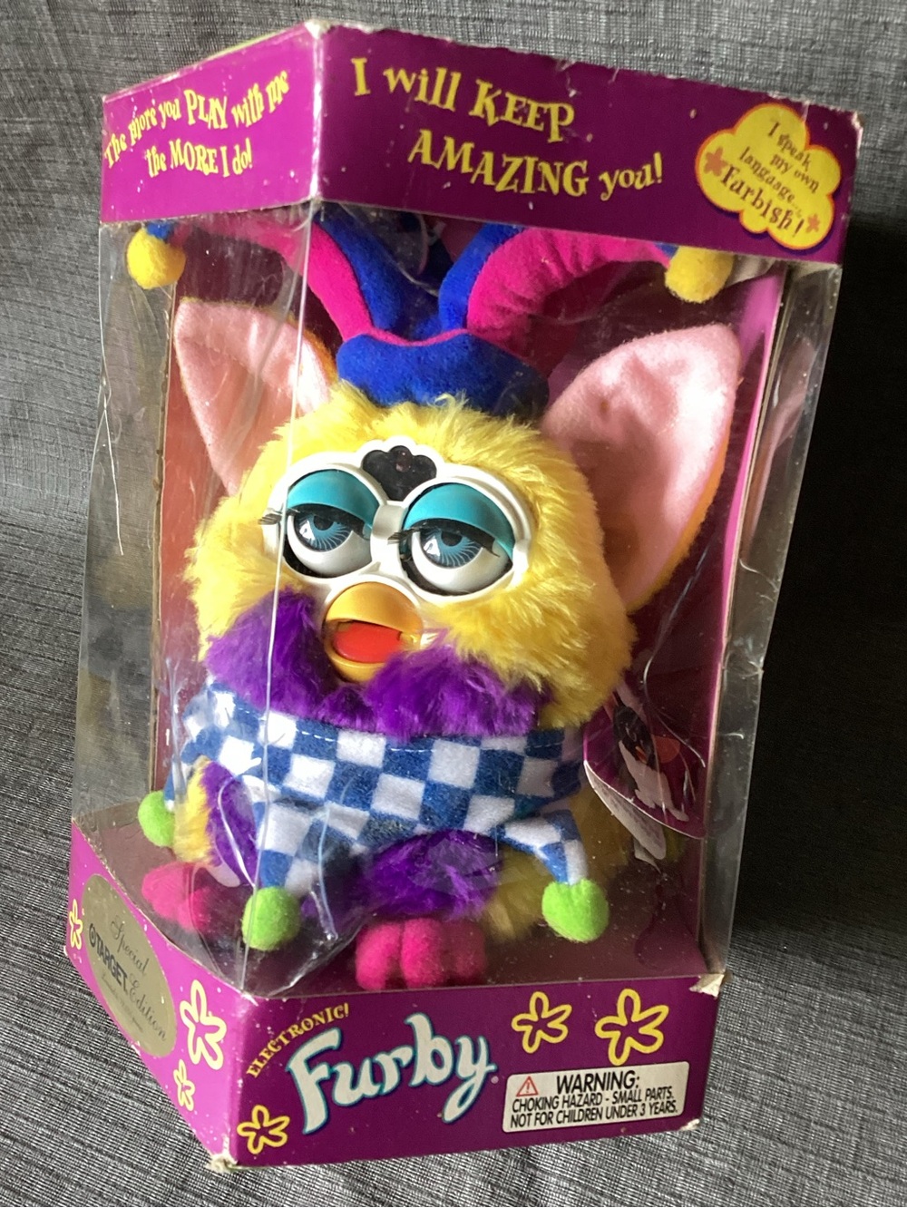 Furby “the jester” Electronic Toy! Vintage collectors!! 1999